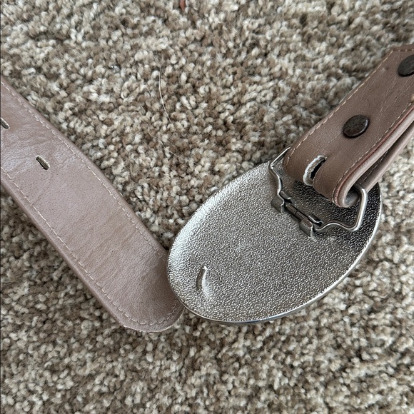 Brown and Silver Nocona Woven Leather Belt - Picture 7 of 10